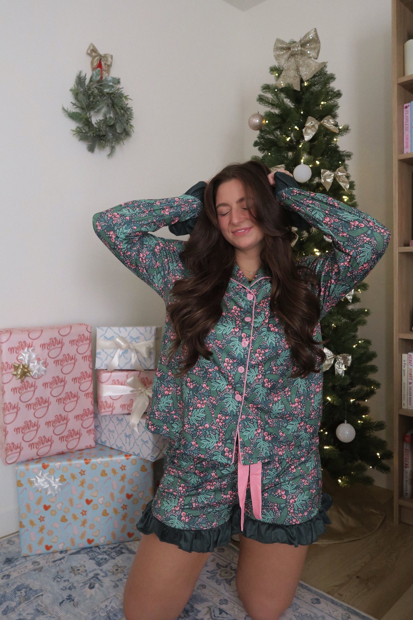 Mistletoe & Holly Pajama Set