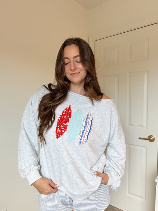PREORDER Surfs Up Patchwork Pullover