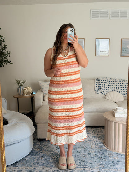 Coral Sunset Dress