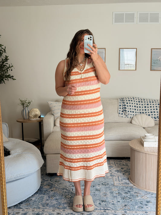 Coral Sunset Dress