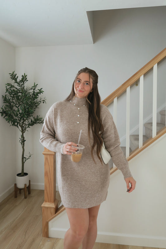 Hazelnut Sweater Dress