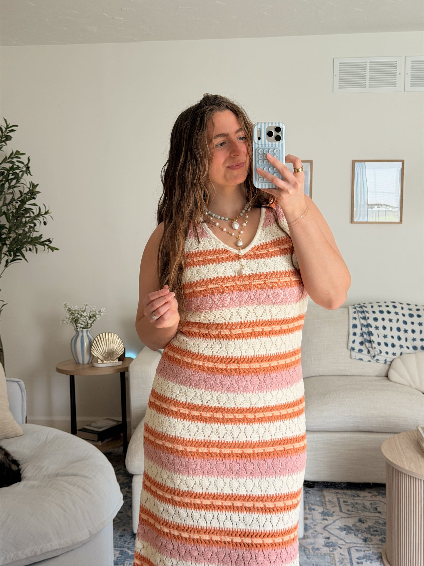 Coral Sunset Dress