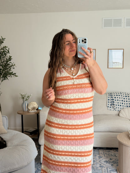 Coral Sunset Dress