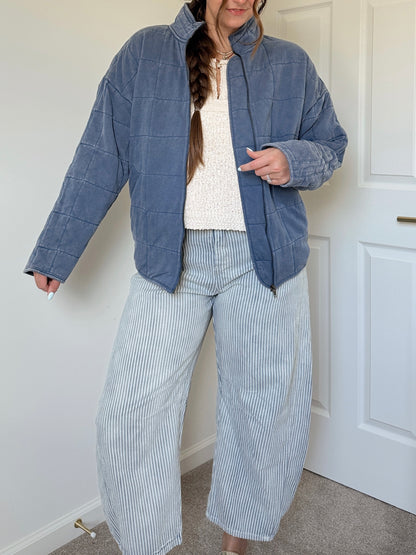 Denim Connie Quilted Jacket