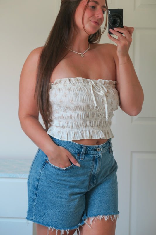 Dream Girl Tube Top - White