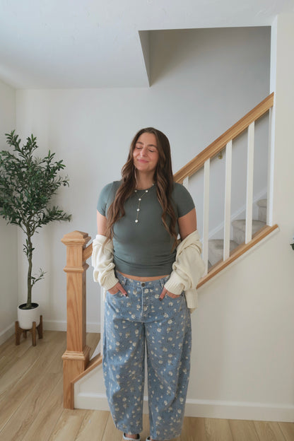 Barista Basic Top - Eucalyptus