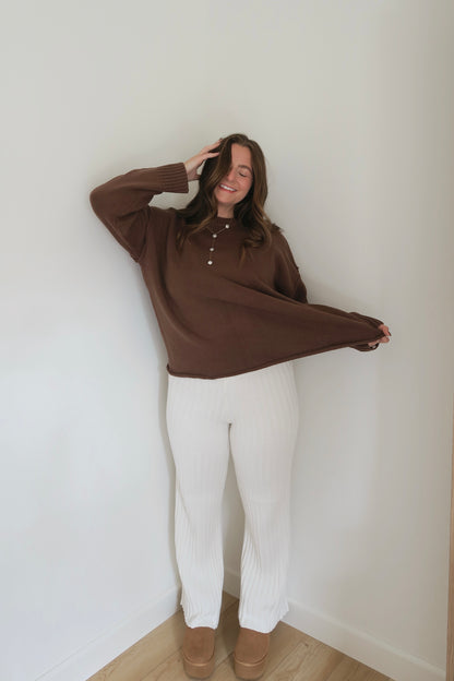 Sunday Morning Sweater - Brown