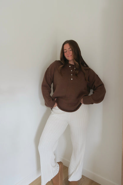 Dune Knit Pant - Ivory