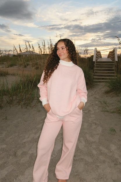 Pink Cotton Candy Mockneck