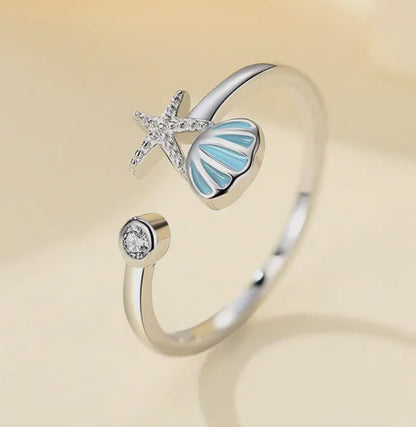 Something Blue Shell Ring