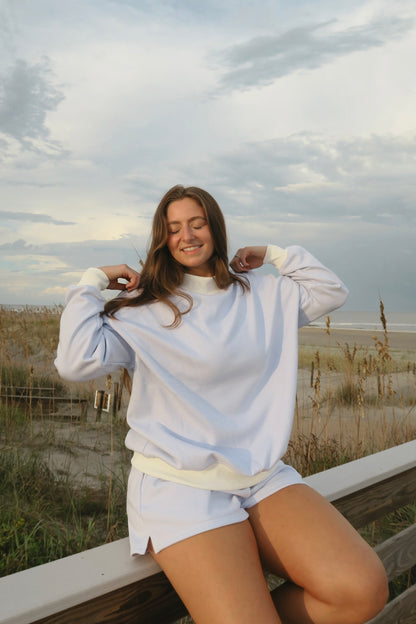 Blue Cotton Candy Mockneck