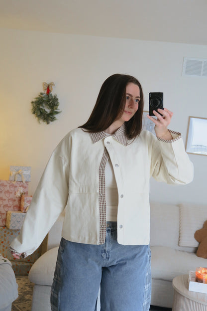 Sand + Gingham Barn Jacket