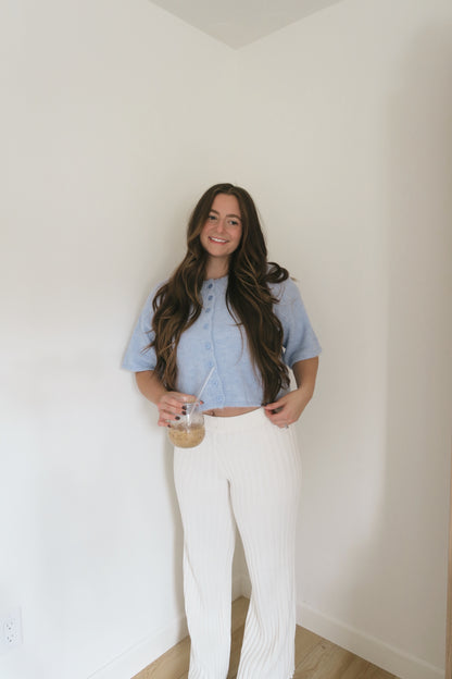 Dune Knit Pant - Ivory