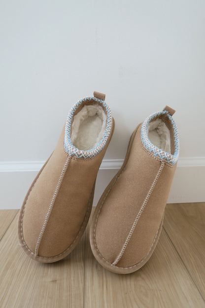 Chestnut Blues Sherpa Slipper