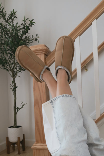 Chestnut Blues Sherpa Slipper