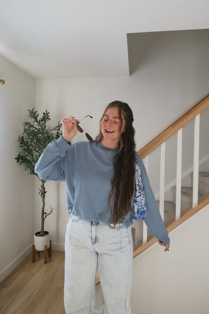 Misty Morning Bubble Crewneck