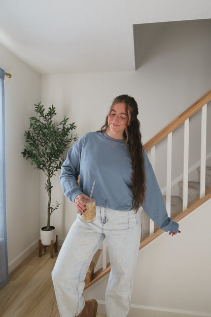 Misty Morning Bubble Crewneck