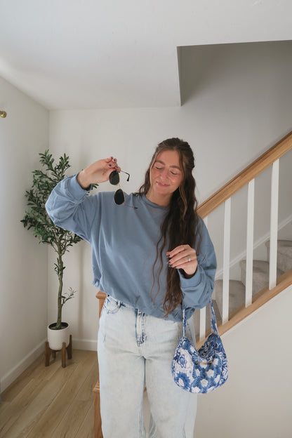 Misty Morning Bubble Crewneck