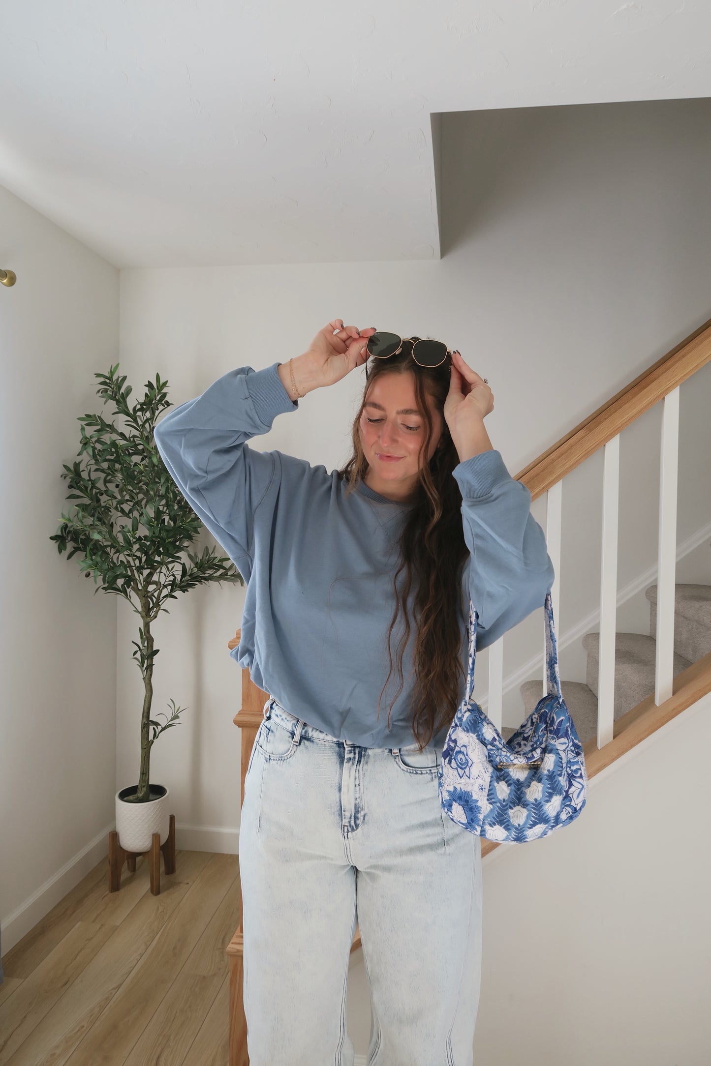 Misty Morning Bubble Crewneck