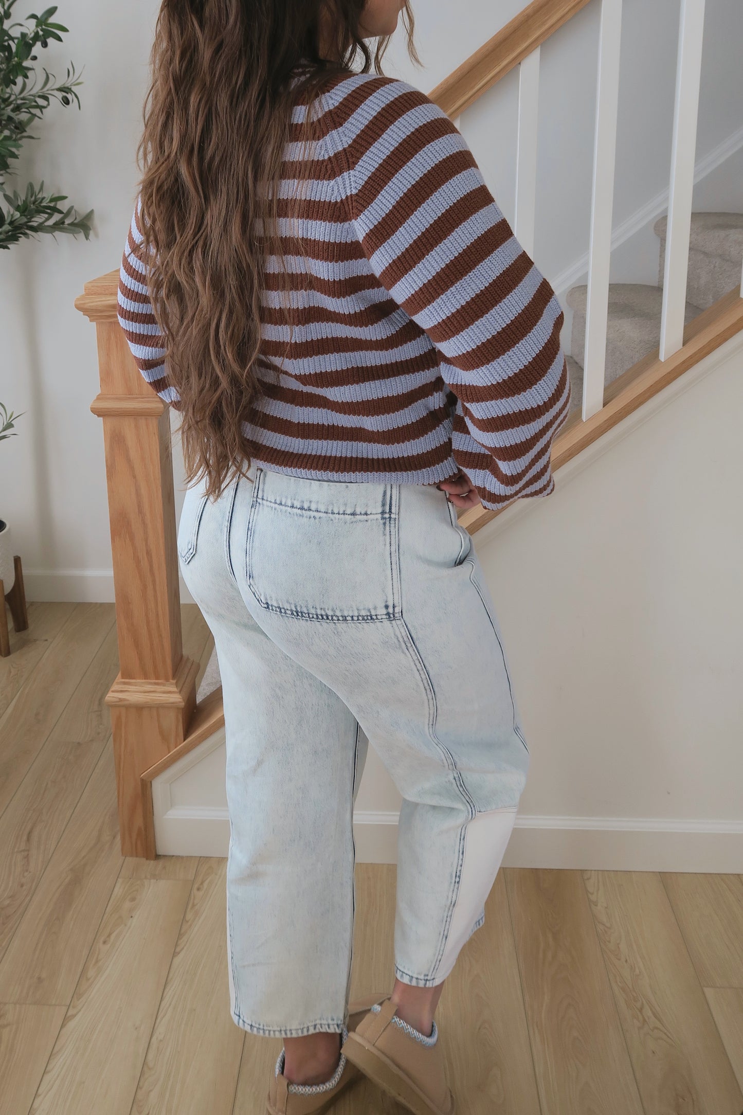 Coffee Date Barrel Jeans