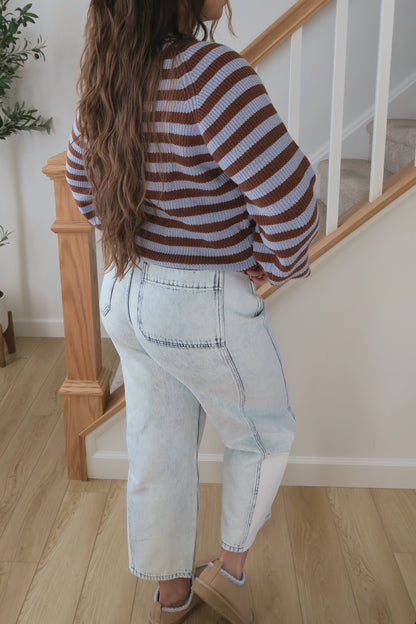 Coffee Date Barrel Jeans