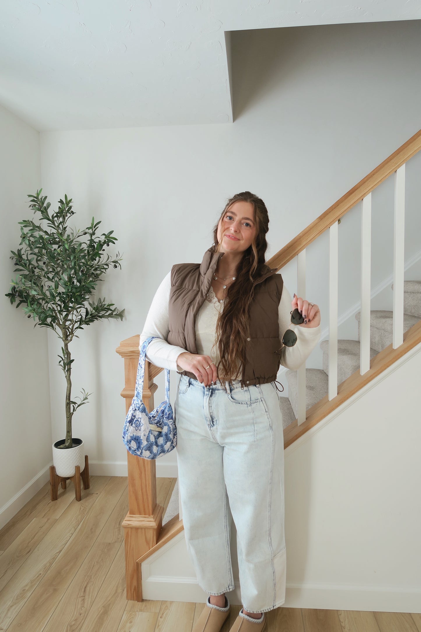 Coffee Date Barrel Jeans