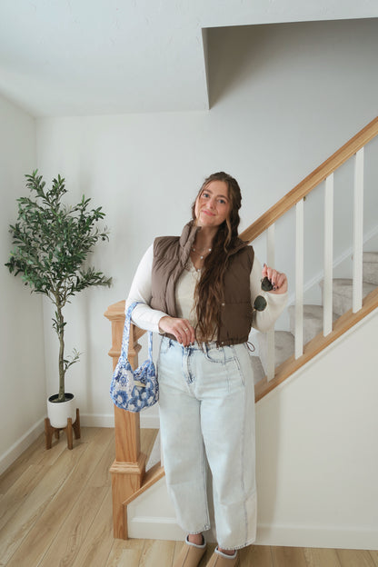 Coffee Date Barrel Jeans