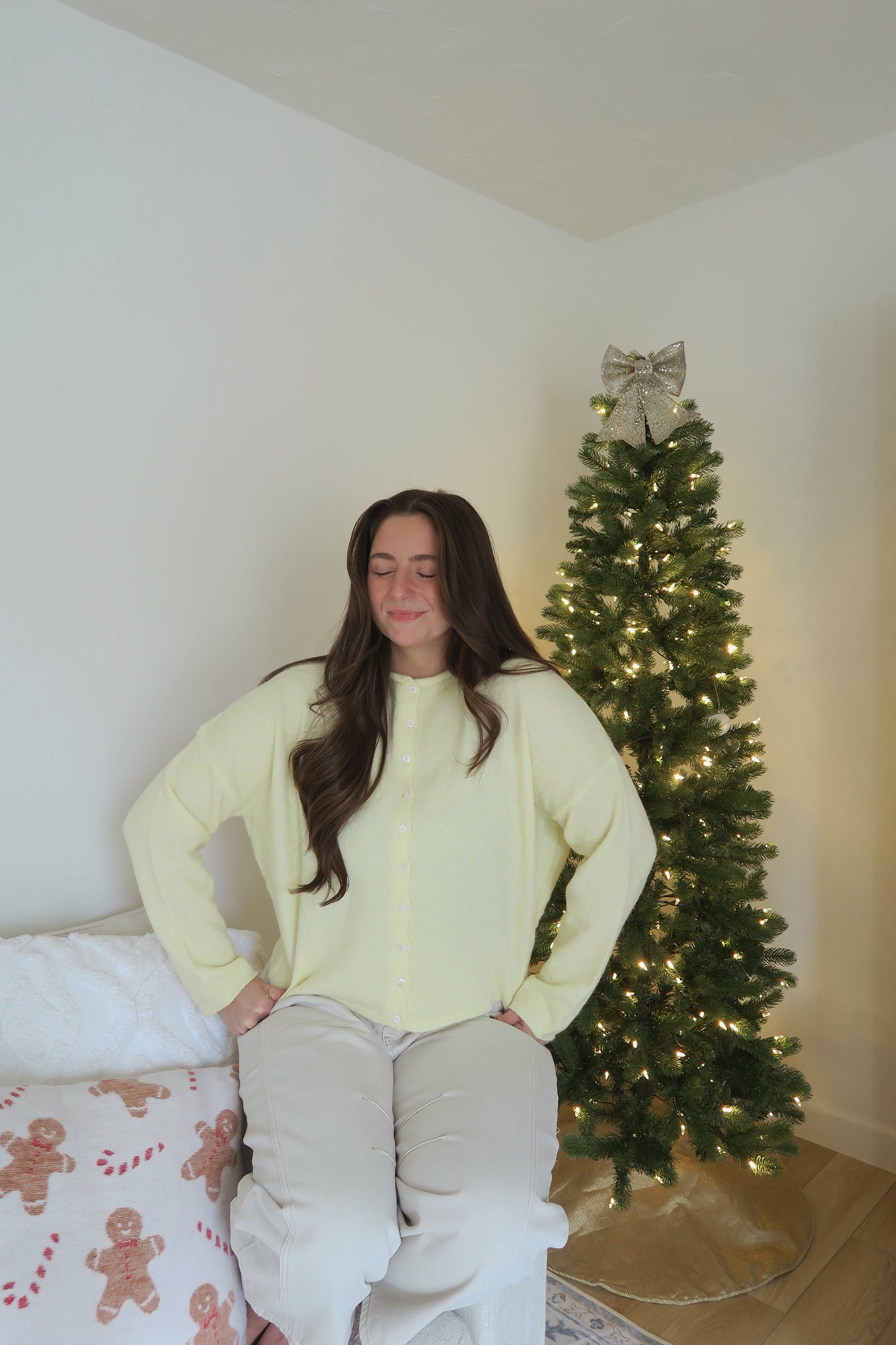 Paisley Cardigan - Butter Yellow