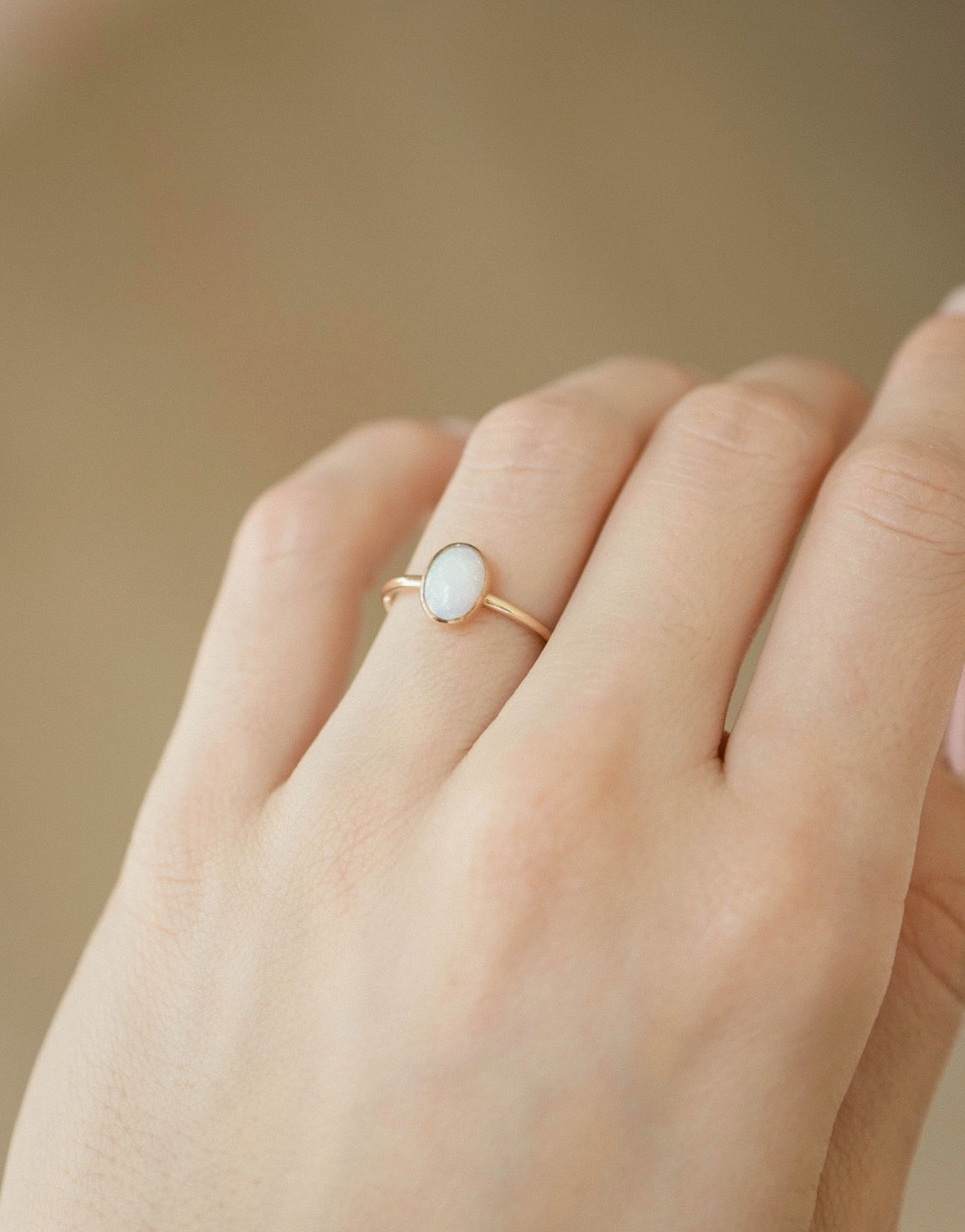 Opalite Gold Ring